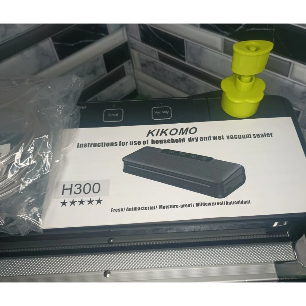 Kikomo Vacuum Sealer Machine Food Saver New Dry Moist Foods Strong Suction W Box